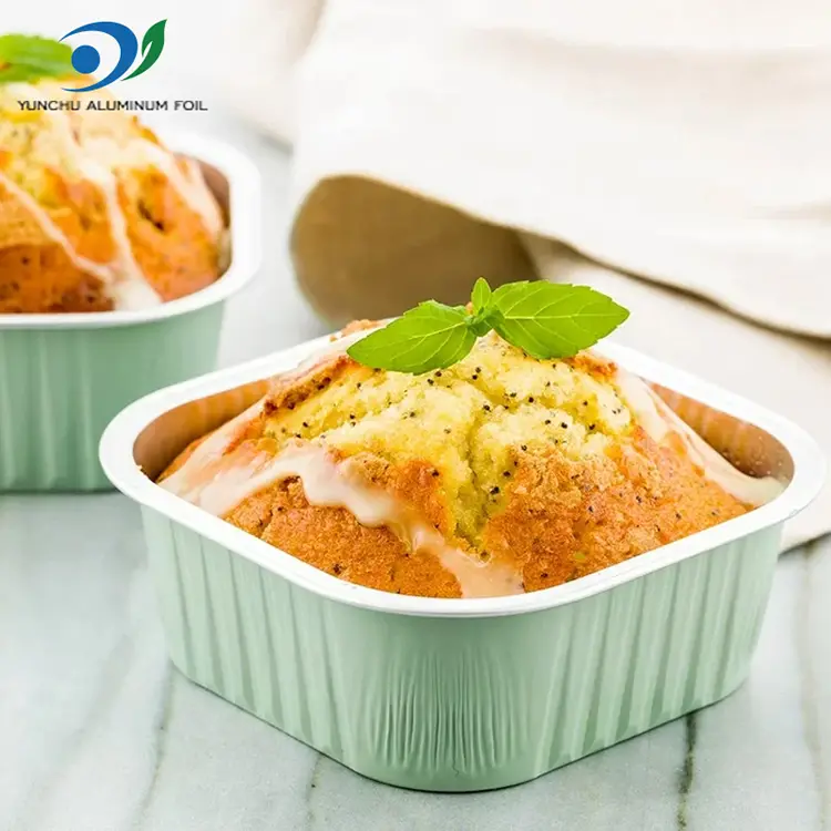 사각형 스무드 월 알루미늄 호일 용기